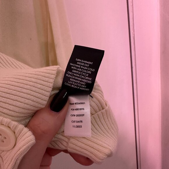 Torrid RetroChic Cream Short Sleeve Strawberry Embroidered Cardigan - Picture 6 of 7